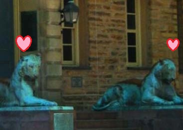 tigers in front of nassau hall